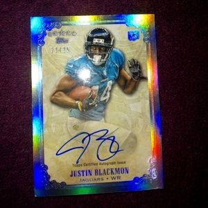 2012 TOPPS CERTIFIED AUTOGRAPH ISSUE- JUSTIN BLACKMON RC/AUTO #22/25